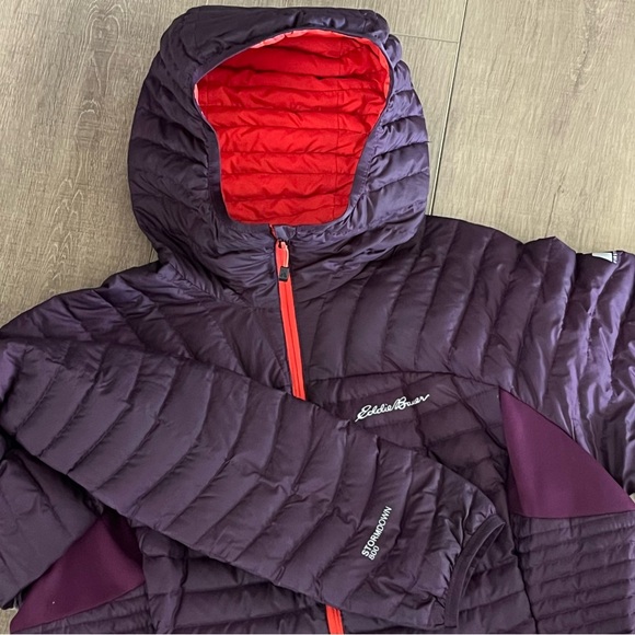 Eddie Bauer Jackets & Blazers - Eddie Bauer Women Large Purple Goose Puffer Jacket First Ascent StormDown 800
